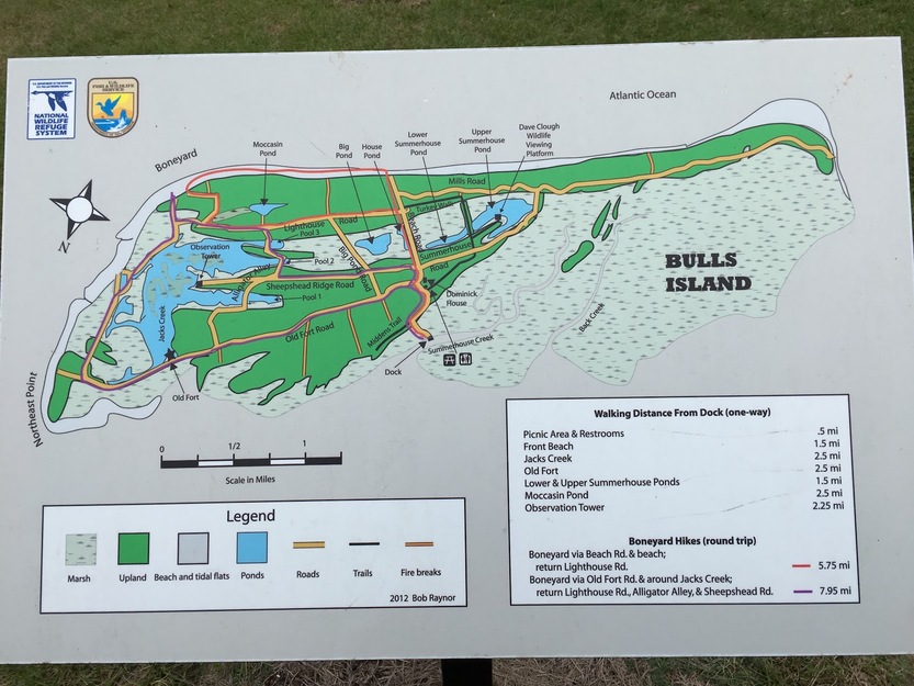 Bulls Island map