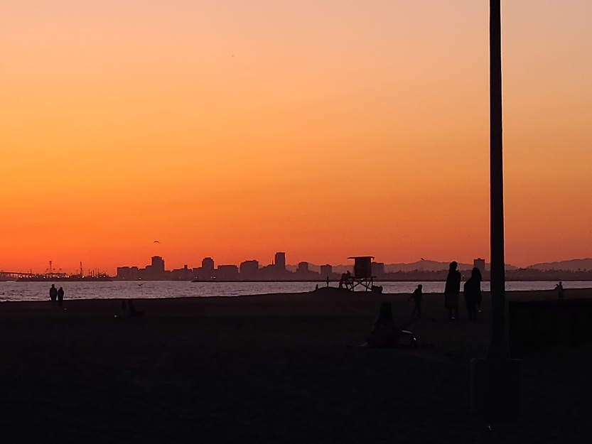 Evening on Sunset Beach California