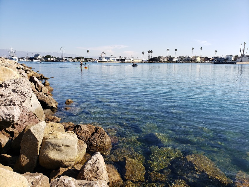 Rocks near Hollywood Beach in Oxnard California
