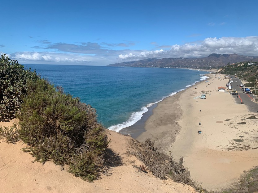 Zuma Beach California aerial view