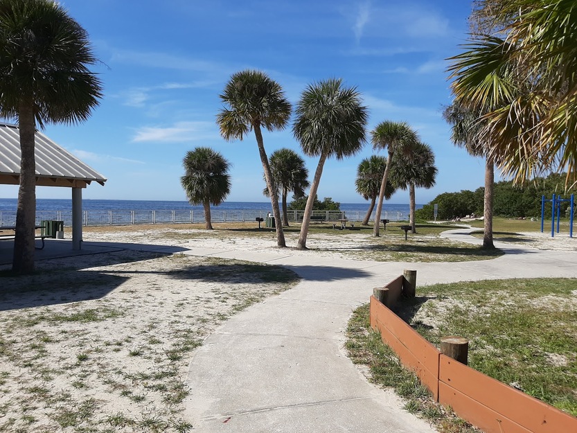 Path leading to Robert K Rees Memorial Park Beach, FL