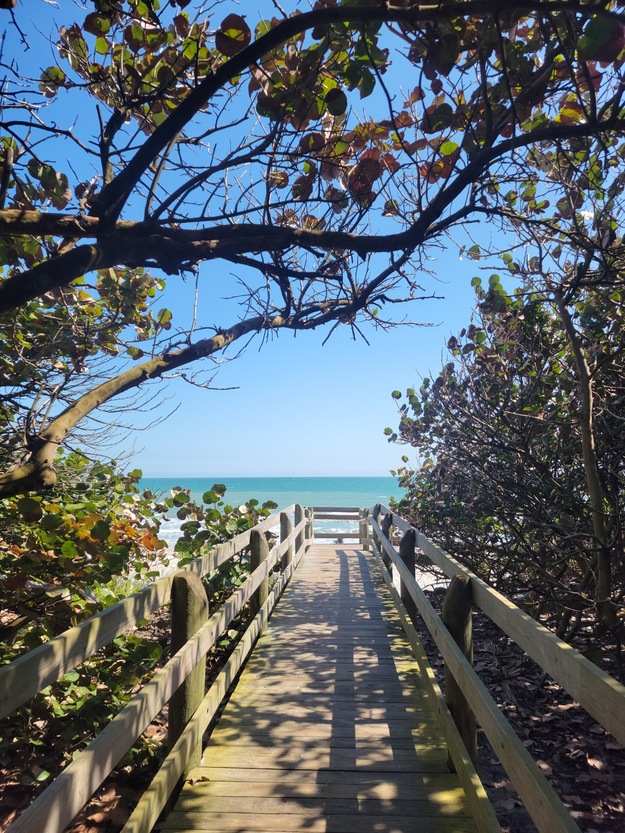 Entrance to Canova Beach Park (Eau Gallie Beach)