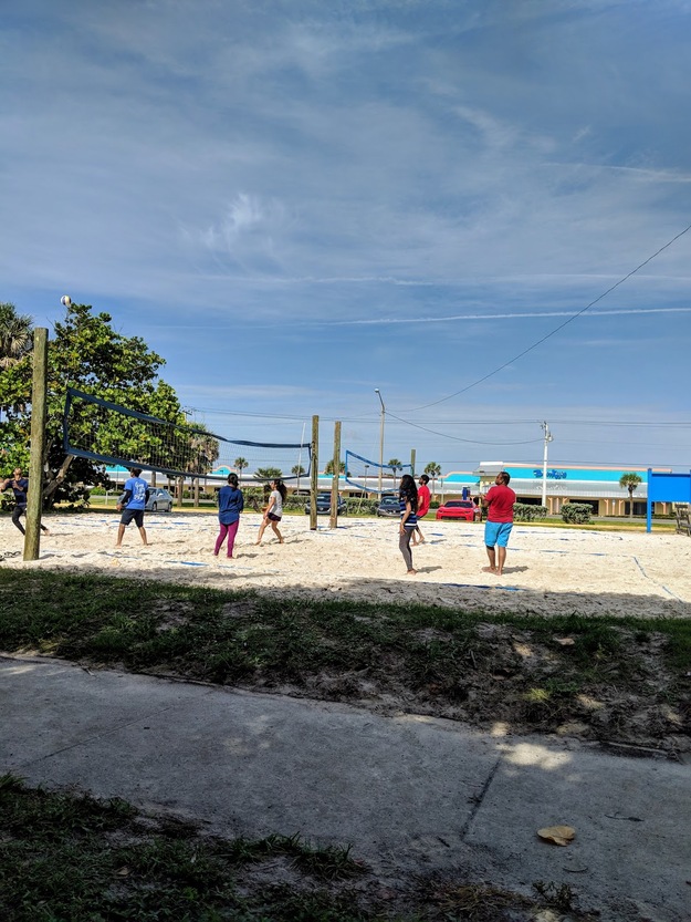 Volleyball court at Paradise Beach, Melbourne, FL