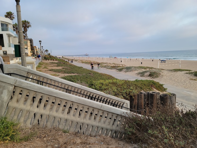 Stairs leading to Bruce's Beach California