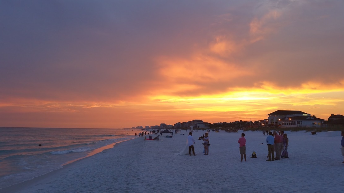 Sunset on the beach