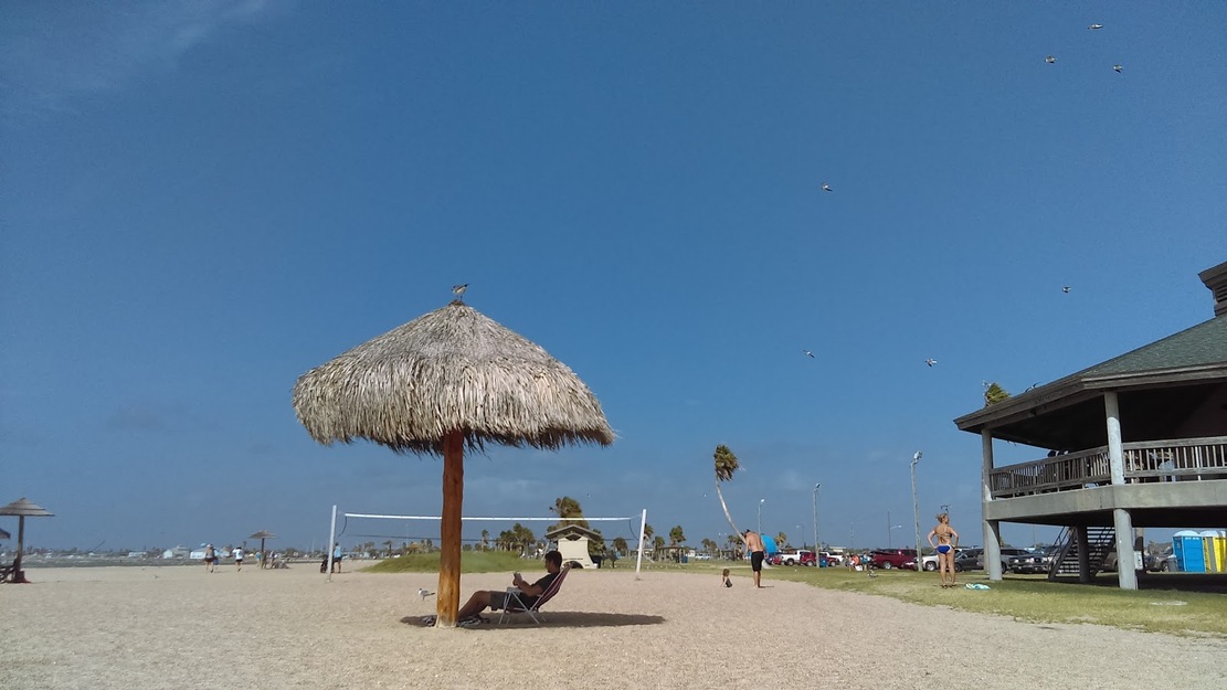 Thatched hut on the beach