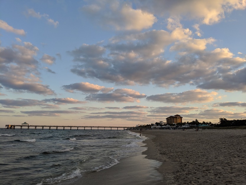 Beach in the evening