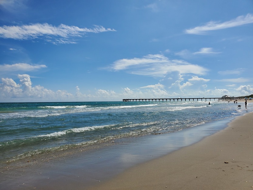 Beach pier
