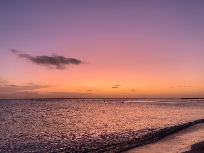 Sunset on the beach