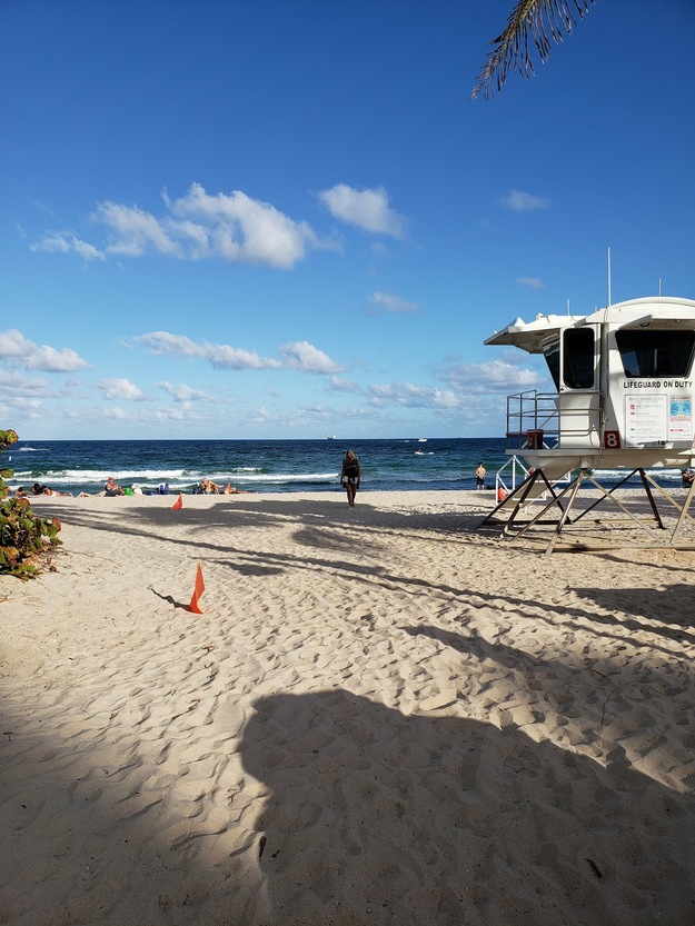 Lifeguard station on Sebastian Street Beach