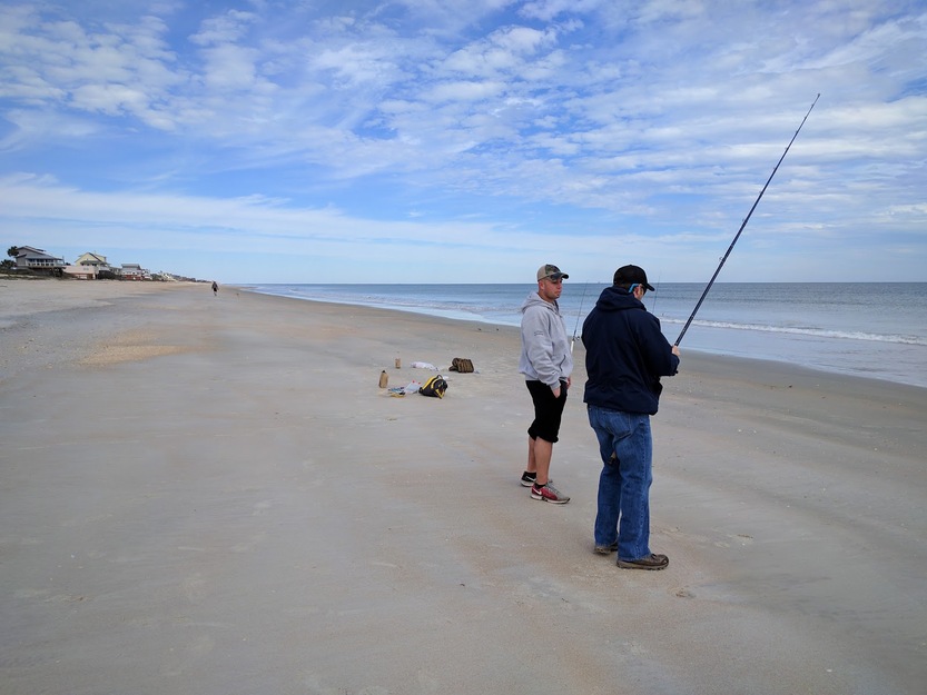 Fishermen on the beach