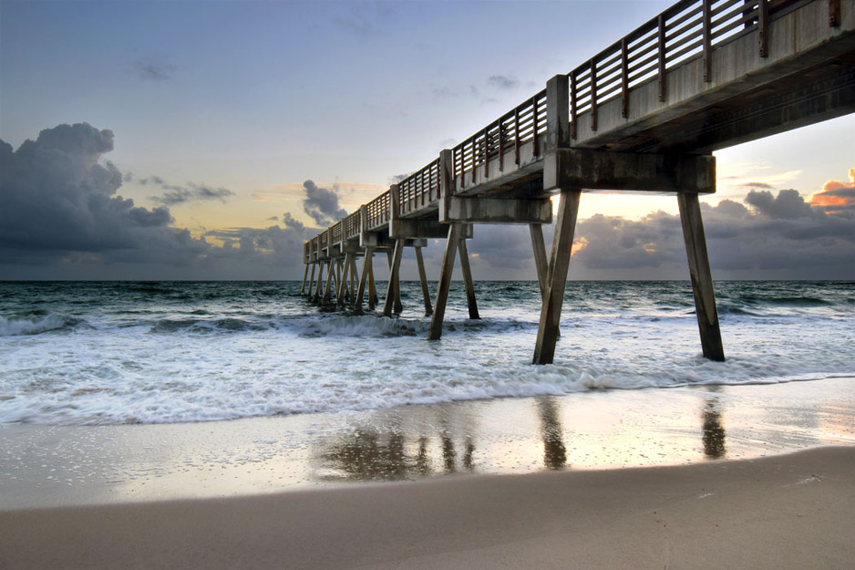 Beach pier