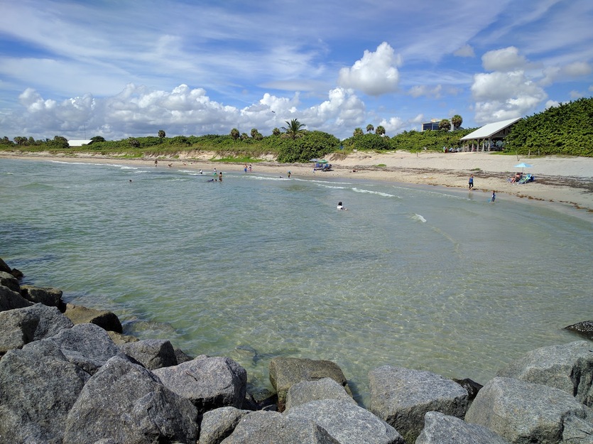 Rocks and beach